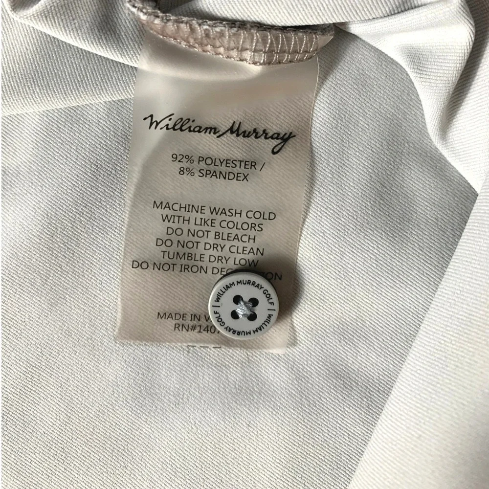 Two William Murray Golf Polo Shirts Mens Bundle Grey Salmon Pink XL - Picture 8 of 16